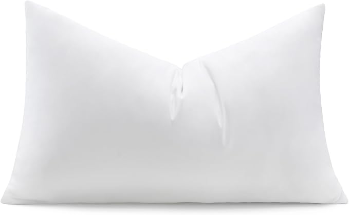 puredown® 14x22 Feather Down Pillow Insert, 1 Pack Lumbar Throw Pillow Insert for Couch, Chairs, Office, Apartments