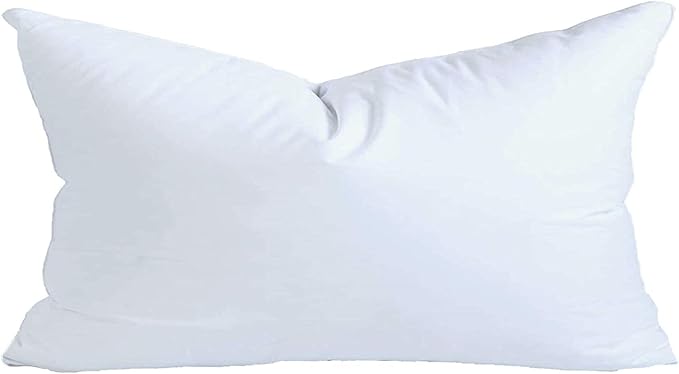 MoonRest® 14x22 Inch Synthetic Down Alternative Rectangle Pillow Insert Form Stuffer for Sofa Shams, Decorative Throw Pillow, Cushion and Bed Pillow Stuffing - Hypoallergenic 14“X 22”