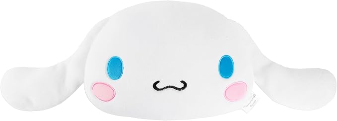 Hello Kitty Sanrio Plush Cushion Pillow, Plush Throw Pillow Fluffy Cushion Kawaii Decor Cinnamoroll Kuromi, Gifts for Teens, Women (White Cinnamoroll, L15.7 x W15.4)
