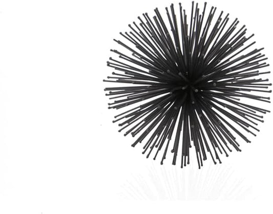 Modern Day Accents 5367 Erizo Urchin Small Black Sphere, 6" D