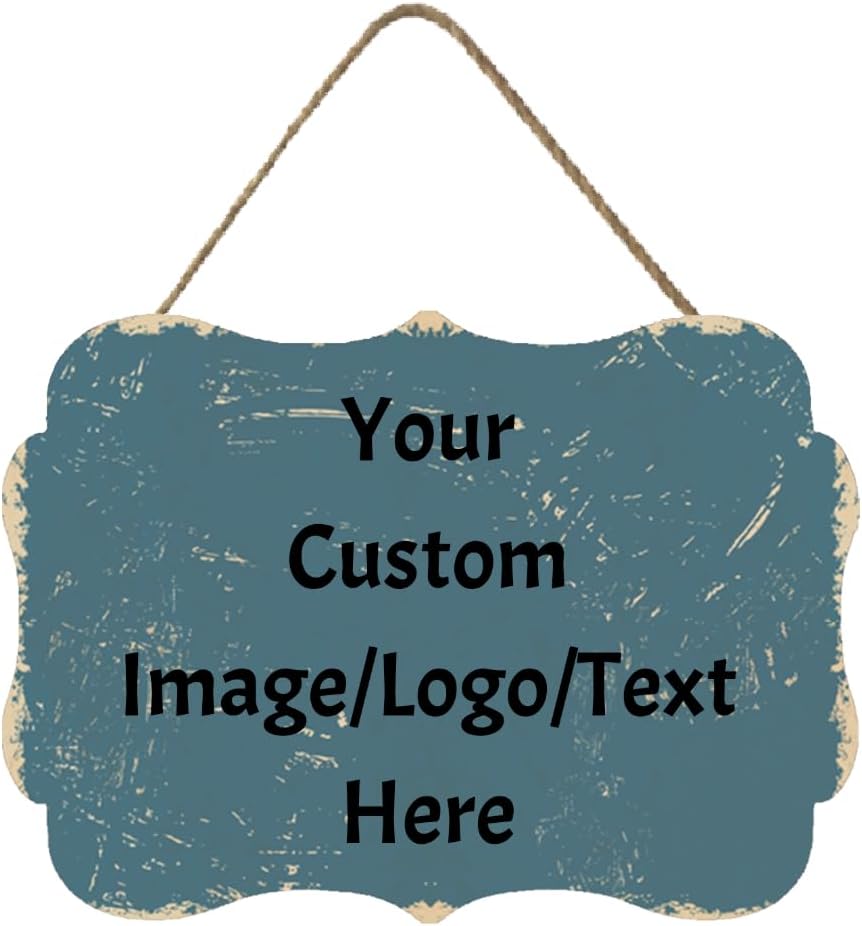 Personalized Custom Wooden Signs with Any Text Name for Home Door Man Cave Bar Family Farmhouse Decorative Home Kitchen Rustic Wall Decor