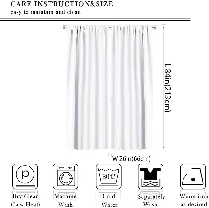 YCness Kid Forest Woodland Animal Fox Elk Bear Watercolor Print Curtains for Nursery Bedroom Living Room, Rustic Safari Wild Animal Blackout Window Drapes 2 Panel Set, 52x84 Inch