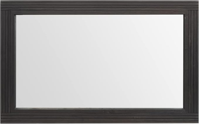 YOSHOOT Hand-Made Wooden Spliced Wall Mirror for Bathroom, Rustic Farmhouse Vanity Mirror, Décor Wall Art, Solid Wood Frame, Vertical or Horizontal Hanging