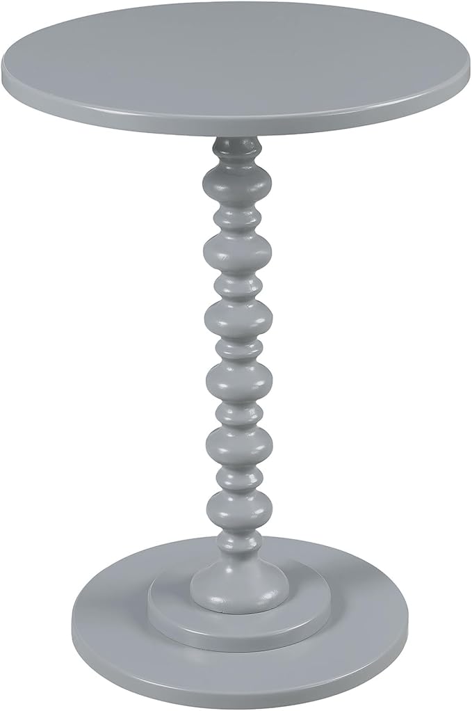Convenience Concepts 131355GY Palm Beach Spindle Table, Gray