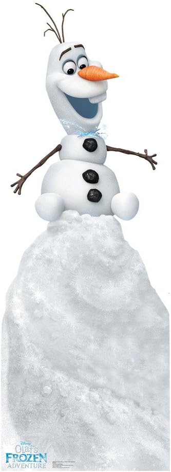 Cardboard People Olaf on Snow Mound Life Size Cardboard Cutout Standup - Olaf's Frozen Adventure (2017 Short Film)