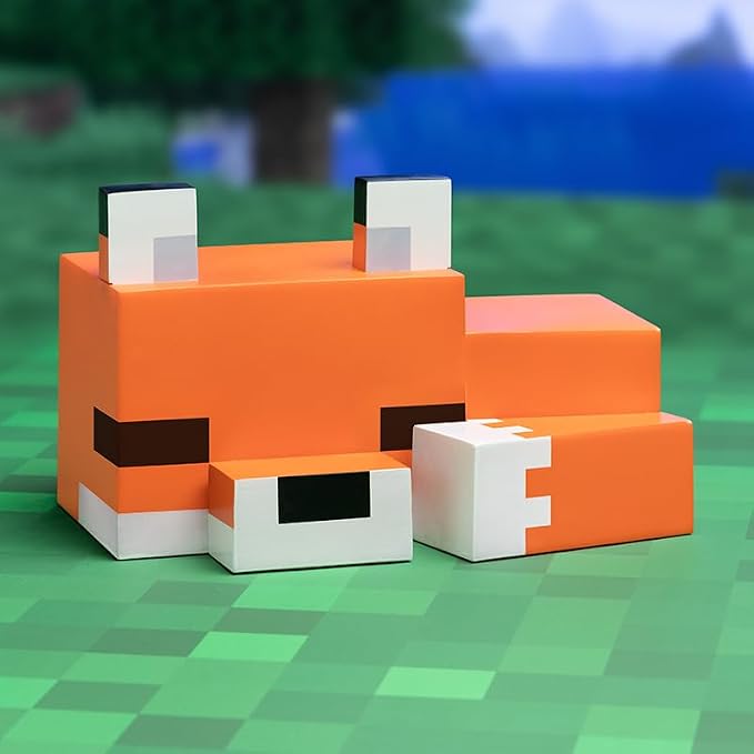 Paladone Minecraft Fox Night Light - Officially Licensed Cute Lamp, Gifts for Boys & Girls, Gaming Room Accessories & Décor for Kids Bedroom