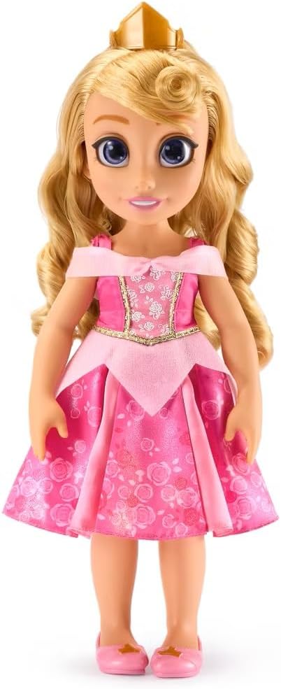 Disney Store Official Aurora Once Upon a Story Doll - Disney Princess Toys Featuring Reflective Eyes with 3D Pupil and Iris, Detailed Costume, Hair Comb & Shoes - Comes in Display Box - 16 Inches