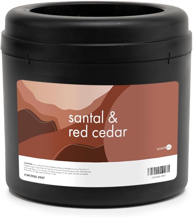 ScentAir Whisper Essential Monthly Plug-in Refill, Santal & Red Cedar | Fragrance Diffuser Cartridge Refill for Home and Office