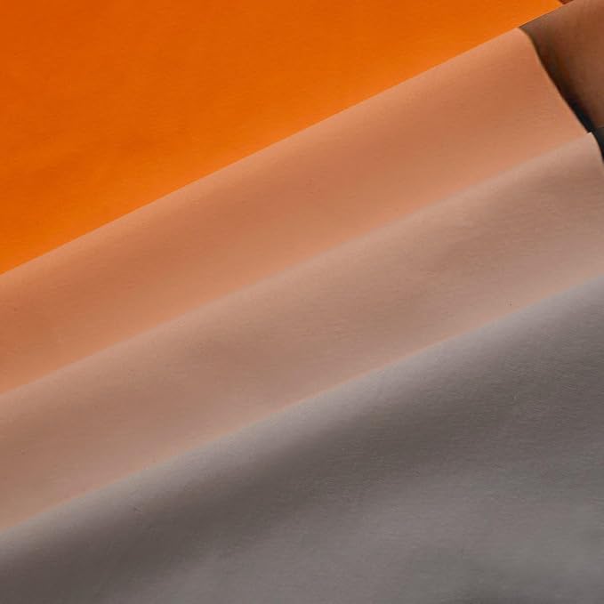 jejeloiu Orange Curtains for Bedroom Living Room Abstract Blackout Shades Strip Lines Room Darkening Curtain Geometric Modern Window Treatments, 2 Panels 42 x 63 Inch Decor