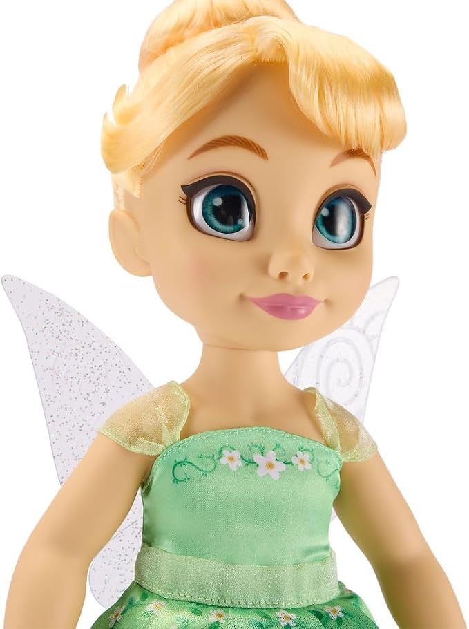 Disney Store Official Tinker Bell Once Upon a Story Doll - Disney Princess Toys Featuring Reflective Eyes with 3D Pupil and Iris, Detailed Costume, Hair Comb & Shoes - Comes in Display Box - 16 Inches