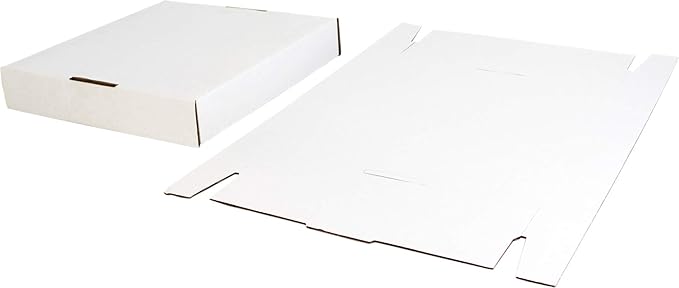 Durable Set of 10 12 inch Vinyl Record Storage Boxes - Heavy-Duty Cardboard Construction with Removable Lid - Holds Up to 90 Records Each - Built Tough for Long-Term, Secure Archival Storage - #12BC13