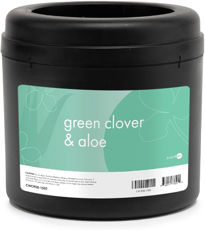 ScentAir Whisper Essential Monthly Plug-in Refill, Green Clover & Aloe | Fragrance Diffuser Cartridge Refill for Home and Office