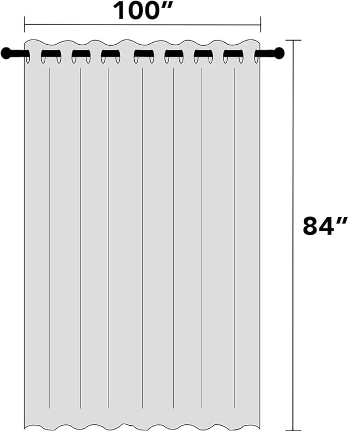 PrinceDeco 100% Blackout Curtains for Sliding Glass Doors 84 Inch Curtains 2 Panel Set Sliding Glass Door Curtain for Living Room Anti Rust Grommet Sliding Door Curtain,100 X L84 Inch,Washed Spice