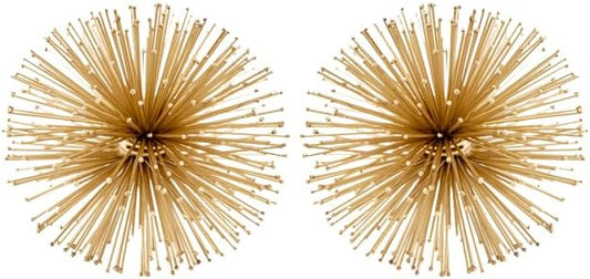 Modern Day Accents 5087 Pilluelo Urchin X-Small Gold Sphere Set of 2, 4" D