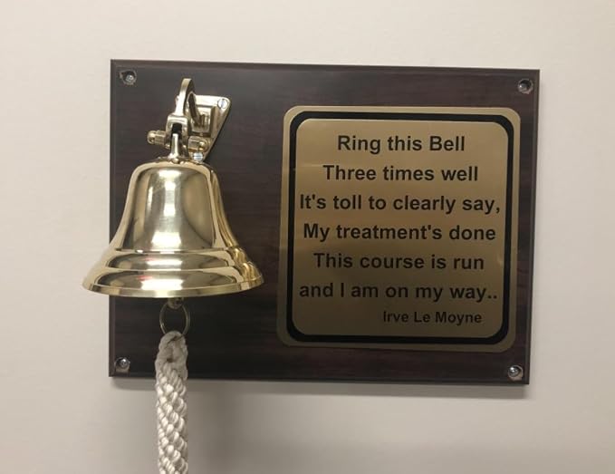 4" Solid Brass Bell Quality Marine Wall Mounted Ship Hanging Bell Perfect for Dinner, Indoor, Outdoor, School, Bar, Reception, Last Order & Church by The Metal Magician