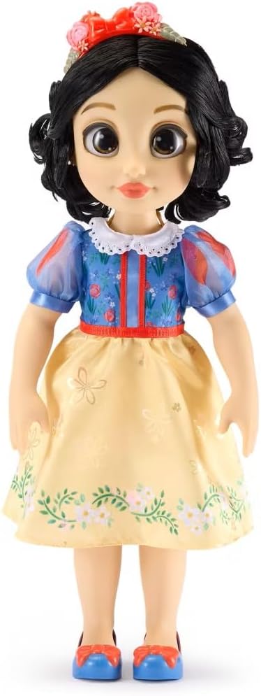 Disney Store Official Snow White Once Upon a Story Doll - Disney Princess Toys Featuring Reflective Eyes with 3D Pupil and Iris, Detailed Costume, Hair Comb & Shoes - Comes in Display Box - 16 Inches