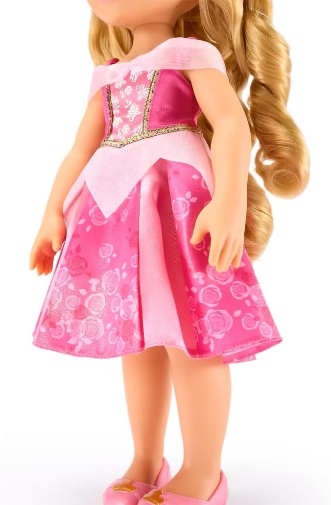 Disney Store Official Aurora Once Upon a Story Doll - Disney Princess Toys Featuring Reflective Eyes with 3D Pupil and Iris, Detailed Costume, Hair Comb & Shoes - Comes in Display Box - 16 Inches