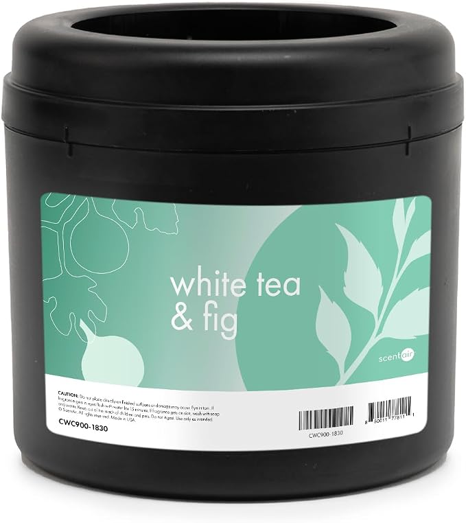 ScentAir Whisper Essential Monthly Plug-in Refill, White Tea & Fig | Fragrance Diffuser Cartridge Refill for Home and Office