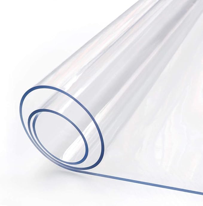 30 x 56 Clear Plastic Dining Table Protector Tablecloth Desk Pad Mat Wooden Furniture Coffee Glass End Side Banquet Dinner Pub Bar Table Cloth Top Protection Cover Waterproof Rectangular PVC Vinyl
