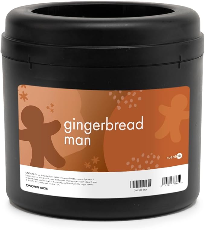 ScentAir Whisper Essential Monthly Plug-in Refill, Gingerbread Man | Fragrance Diffuser Cartridge Refill for Home and Office