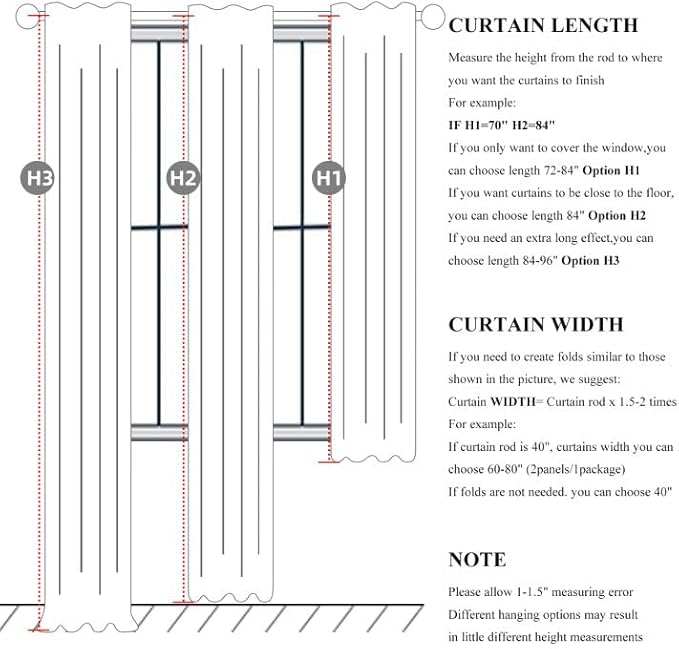 100 Percent Blackout Sliding Glass Door Curtains 120 Inches Long 2 Panels, 10 Foot Theater Floor to Ceiling Track Drape Linen Drop Cloth Traverse Curtains Farmhouse Natural Beige (Hook,Rings Include)