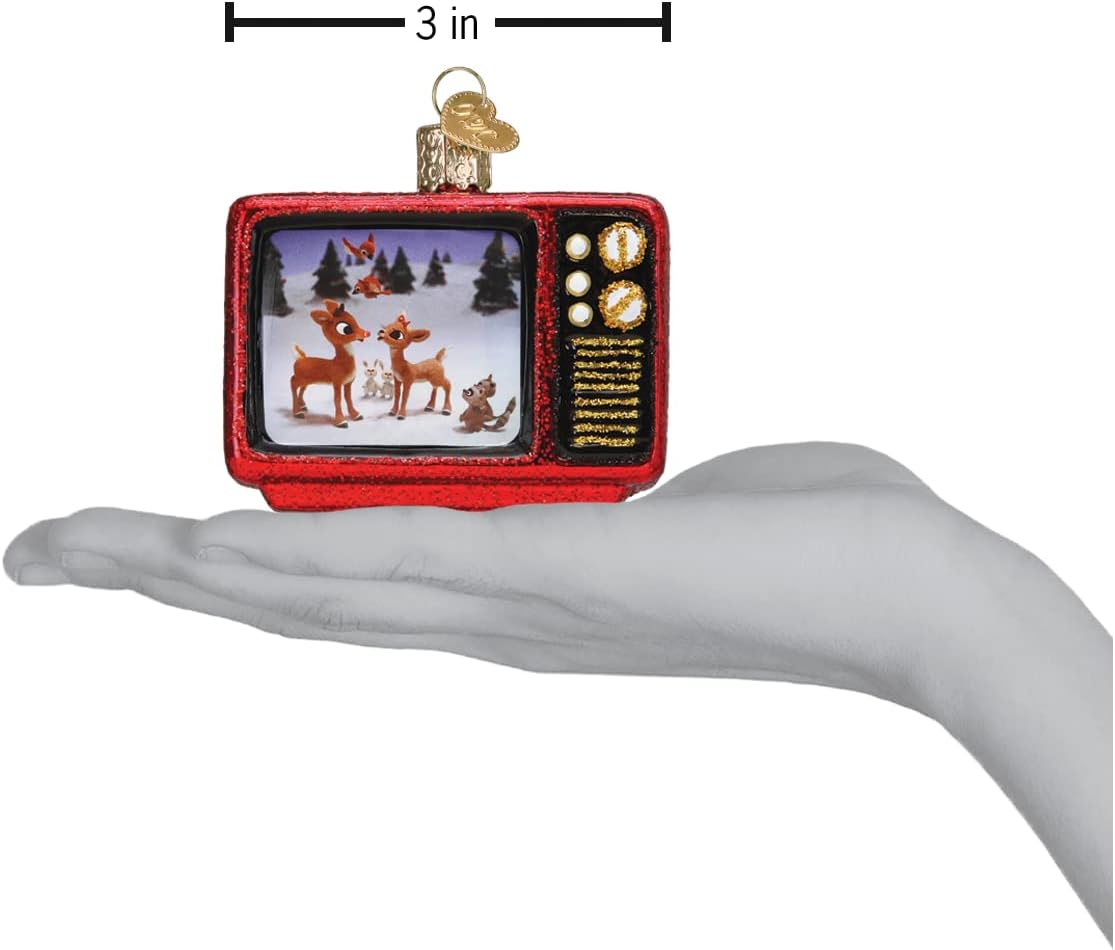 Old World Christmas Rudolph The Red-Nosed Reindeer 1964 TV Classic Glass Blown Ornament for Christmas Tree