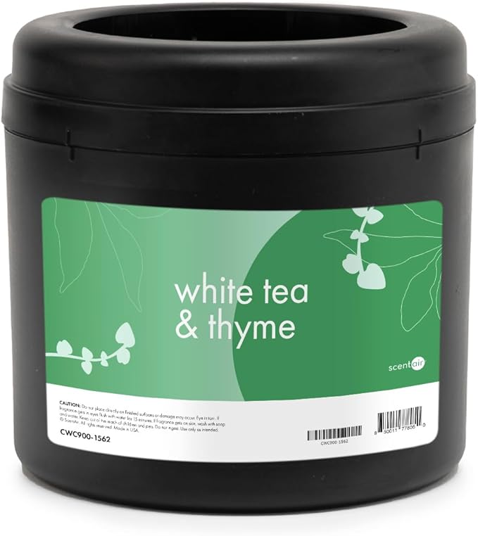 ScentAir Whisper Essential Monthly Plug-in Refill, White Tea & Thyme | Fragrance Diffuser Cartridge Refill for Home and Office