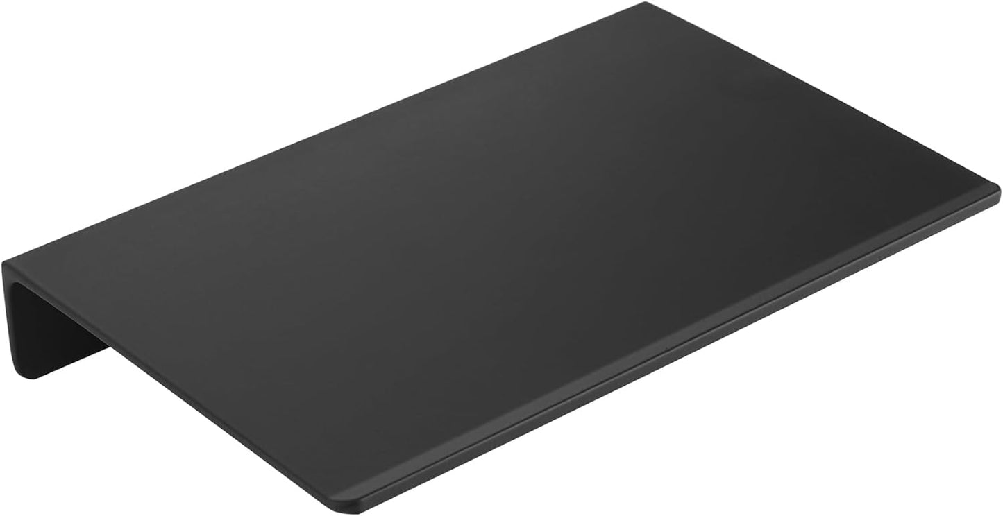 JOOM Small Metal Wall Floating Shelf - Metal Wall Shelf, Black Floating Shelf, Small Bathroom Shelf, Display Shelves for Living Room/Kitchen/Bedroom (Black, 8Inch)