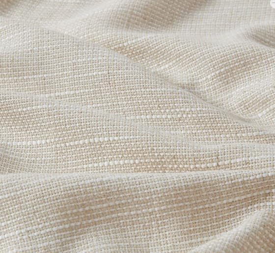Madison Park Linen Blend Curtain Window, Thermal Insulated Fleece Lining, Living Room Decor Light Filtering Drape for Bedroom, 1-Single Panel Pack Fits 1.25" Rod, Beals, 50x84 Rod Pocket Top, Natural