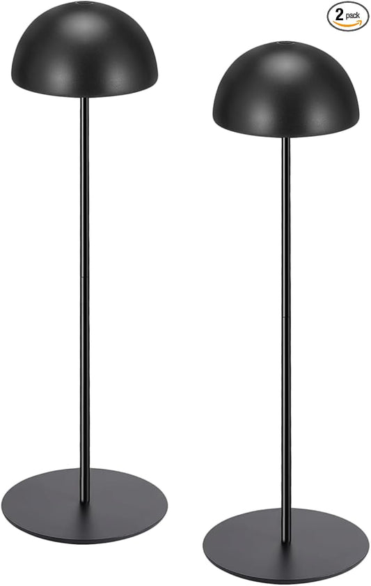 Rechargeable Table Lamps, Portable Table Lamps for Living Room, Farmhouse, Bedroom, Touch Bedside Lamp for Nightstand, Small Lamps for End Table Home Decor,3-Color Stepless Dimming, Set of 2