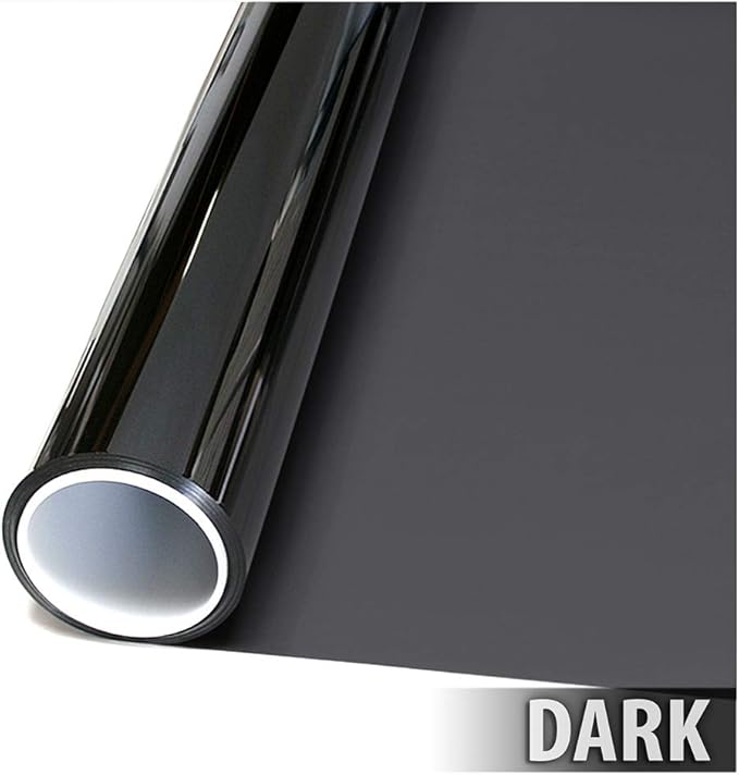 BDF NA20 Window Film Daytime Privacy and Sun Control Natural Black 20 (Dark) - 24in X 14ft