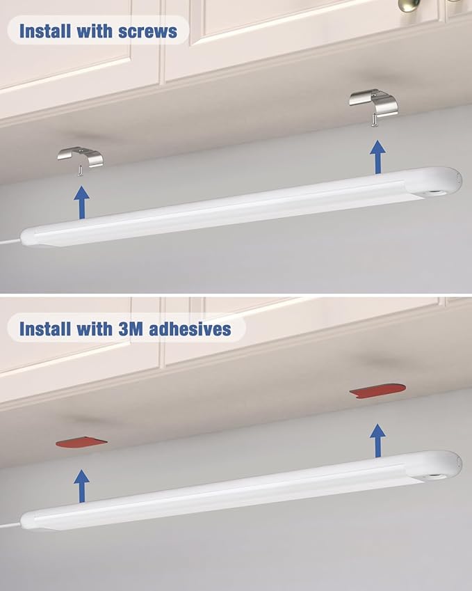 MYPLUS 36" Under Cabinet Lighting, Hand Wave Sensor Under Counter Lights for Kitchen, 600LM Bright LED, 5 Color Temps, Dimmable Under Cabinet Lights Plug in for Desk,Sink,Workbench
