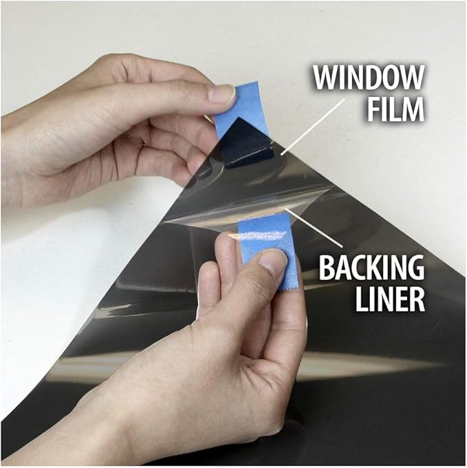BDF NA20 Window Film Daytime Privacy and Sun Control Natural Black 20 (Dark) - 24in X 14ft