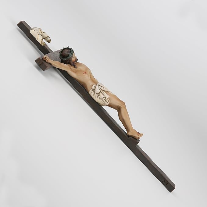 BC Catholic Crucifix Wall Cross10" H Jesus Christ Cross for Wall | Wall Crucifix for Home Altar, Católica Crucifijos, Catholic Gift, Religious Wall Decor, Handpainted Sculpture by Buildclassic