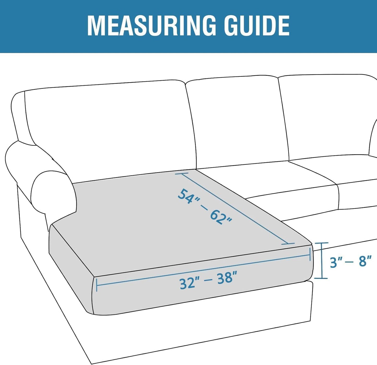 H.VERSAILTEX Velvet Stretch Individual Chaise Cover Sectional Couch Covers for L Shaped Sofa Both Left/Right Furniture Protector Seat Cushion Sofa Cover (1 Piece Chaise Cover, Burnt Brick)