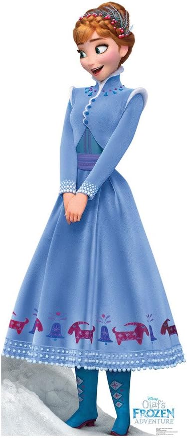 Cardboard People Anna Life Size Cardboard Cutout Standup - Olaf's Frozen Adventure (2017 Short Film)