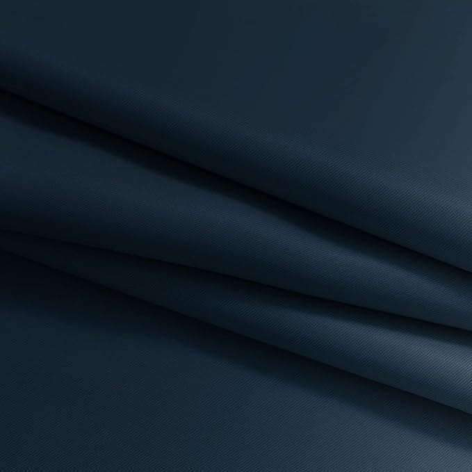 Yakamok Ombre Curtains Navy Blue and Greyish White for Living Room,42Wx84L | Room Darkening Curtains 84,Thermal Insulated Gradient Color Drape,Light Blocking Grommet Window Curtains for Bedroom,2 Panels