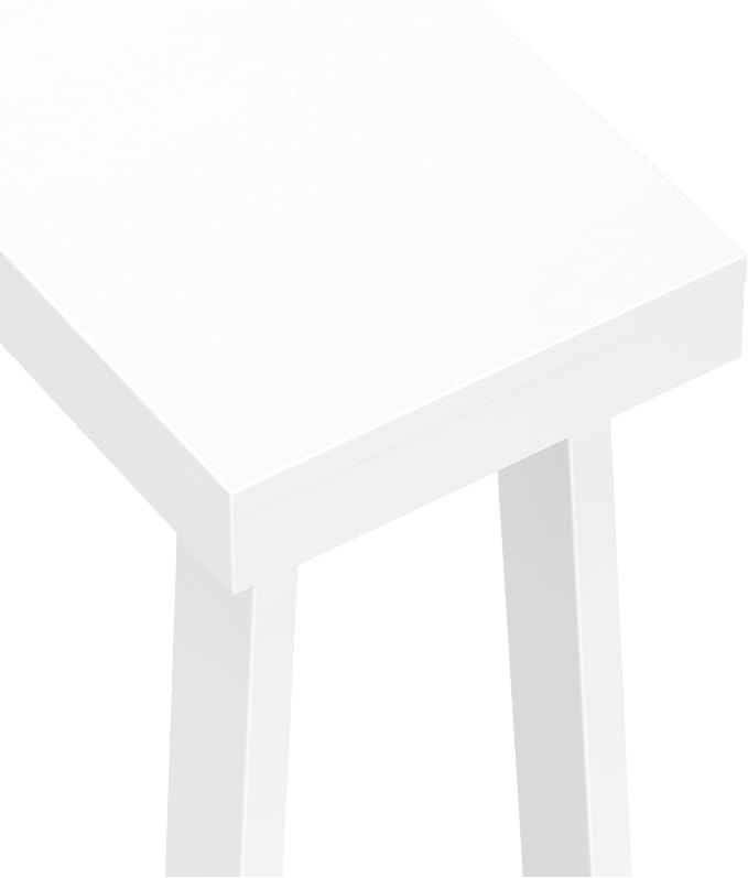 Plank+Beam Classic 46 Inch Console Table, Solid Pine Wood Entryway Table, Narrow Sofa Table for Hallway or Living Room, White