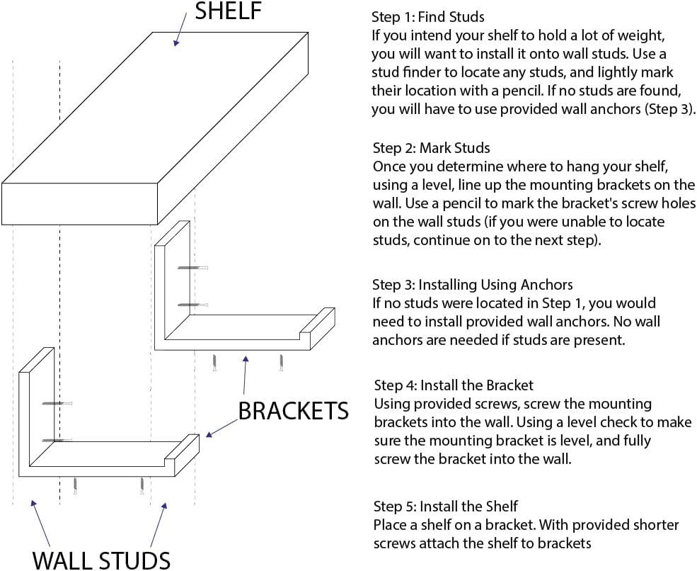 Rustic Shelves with J-Brackets Set of 2, Industrial Shelf, Kitchen Shelves, Solid Wood, Decorative Wall Storage, Heavy Duty, URBANDI (Provincial, 36Wx8D)