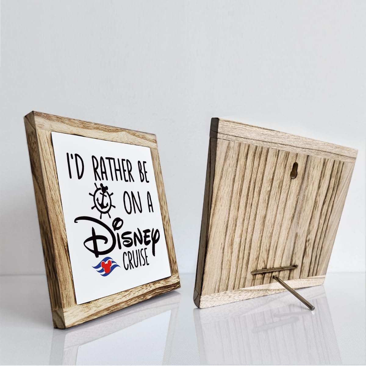 Rustic Wood Sign, Wooden Plaques Table Decor, Farmhouse Home Decorative, Inspired Decor for Office Cubicle, Small Wooden Box Sign, Office Decoration Art