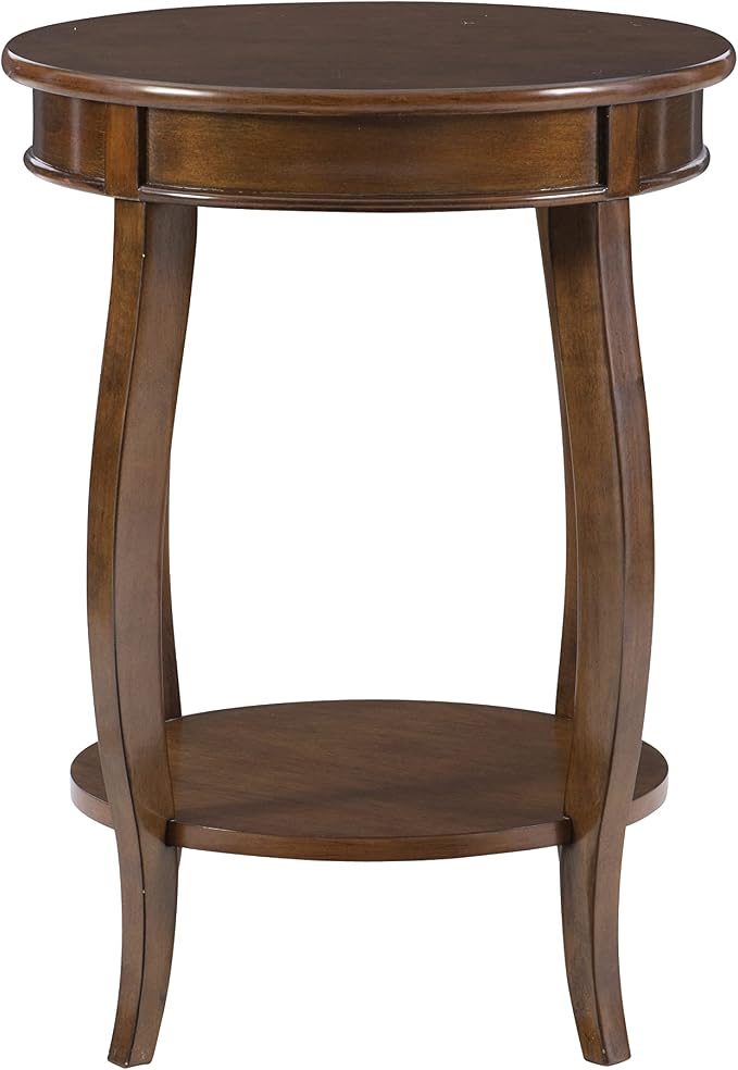 Powell Furniture Powell Hazelnut Round Shelf Table,, 18"L x 18"W x 24"H