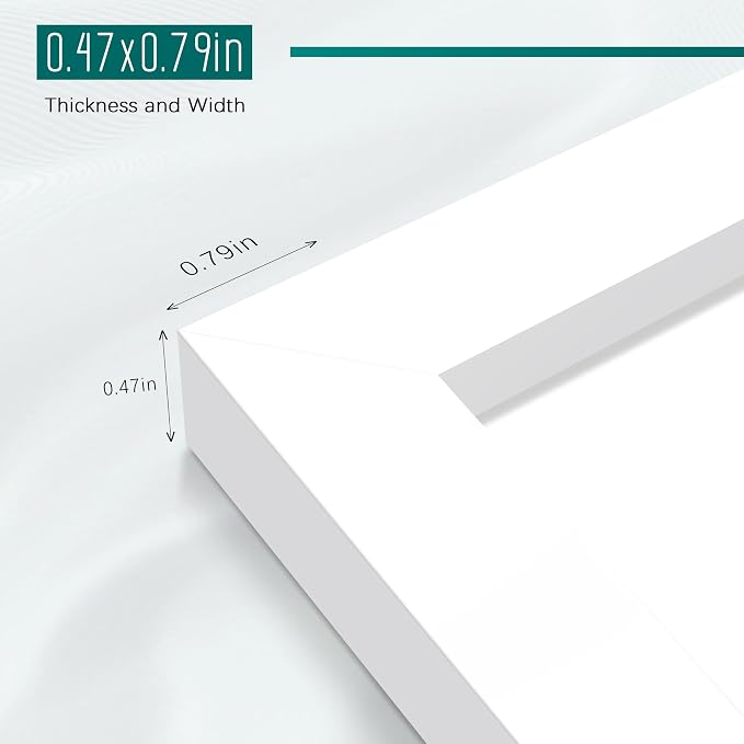 Picrit 12x18 Picture Frame 3 Pack, White Poster Frame, Display Poster 11 x 17 with Mat or 12 x 18 without Mat for Horizontal or Vertical Wall Mounting