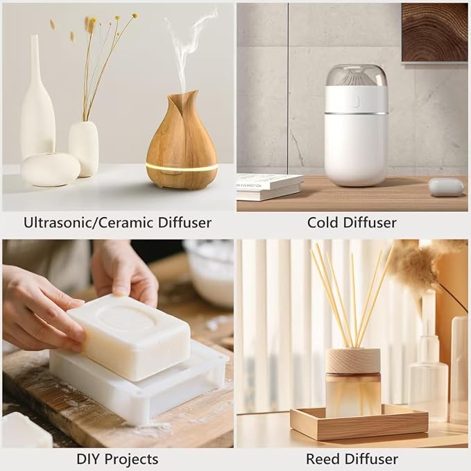 Hotel Collection Diffuser Oil Gift Set (6 x 20ml), Premium Scented Fragrance Oils Specially Formulated for Diffusers, Luxury 5-Star Hotel Inspired Aromatherapy Oils for Home & Office