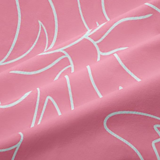 Feelyou Cute Bowknot Room Darkening Blackout Curtain Boys Girls (2 Panels, 52 x 63 Inch) Pink Girls Bow Curtains for Bedroom Living Room Bow Blackout Curtains Kawaii Window Treatments