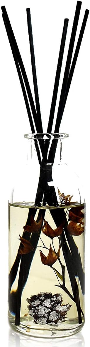 Urban Naturals Reed Diffuser Set, Mountain Air - Bathroom Shelf Décor | Scented & Room Freshener, Golden Apples, Birch Wood, Fennel, Pear Eucalyptus, Mint & Aromatic Sage, Decorative Botanicals