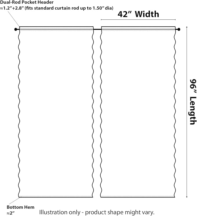 Kotile White Lace Curtains 96 Inches Long 2 Panels, Country Rustic Floral Design Scalloped Lace Curtain Panels for Living Room, Rod Pocket Privacy Sheer Lace Curtains, 42 x 96 Inch Each, White