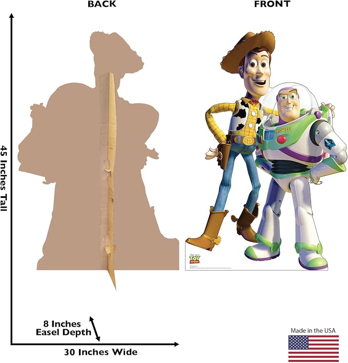 Cardboard People Buzz and Woody Refresh Cardboard Cutout Standup - Disney Pixar's Toy Story