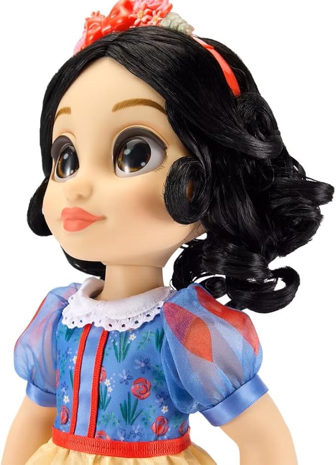 Disney Store Official Snow White Once Upon a Story Doll - Disney Princess Toys Featuring Reflective Eyes with 3D Pupil and Iris, Detailed Costume, Hair Comb & Shoes - Comes in Display Box - 16 Inches