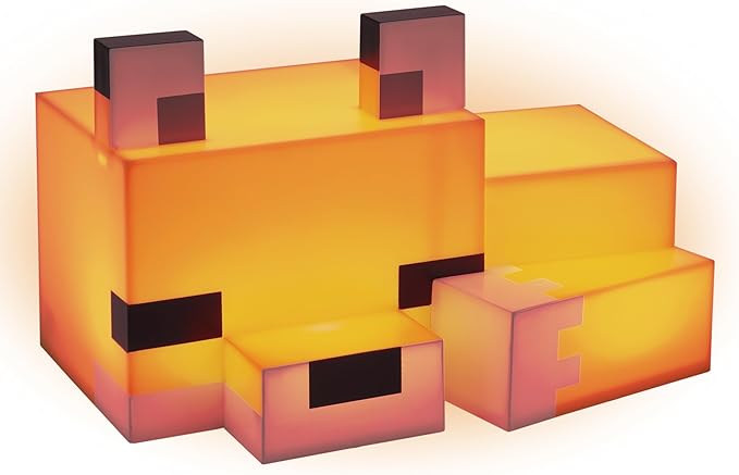 Paladone Minecraft Fox Night Light - Officially Licensed Cute Lamp, Gifts for Boys & Girls, Gaming Room Accessories & Décor for Kids Bedroom