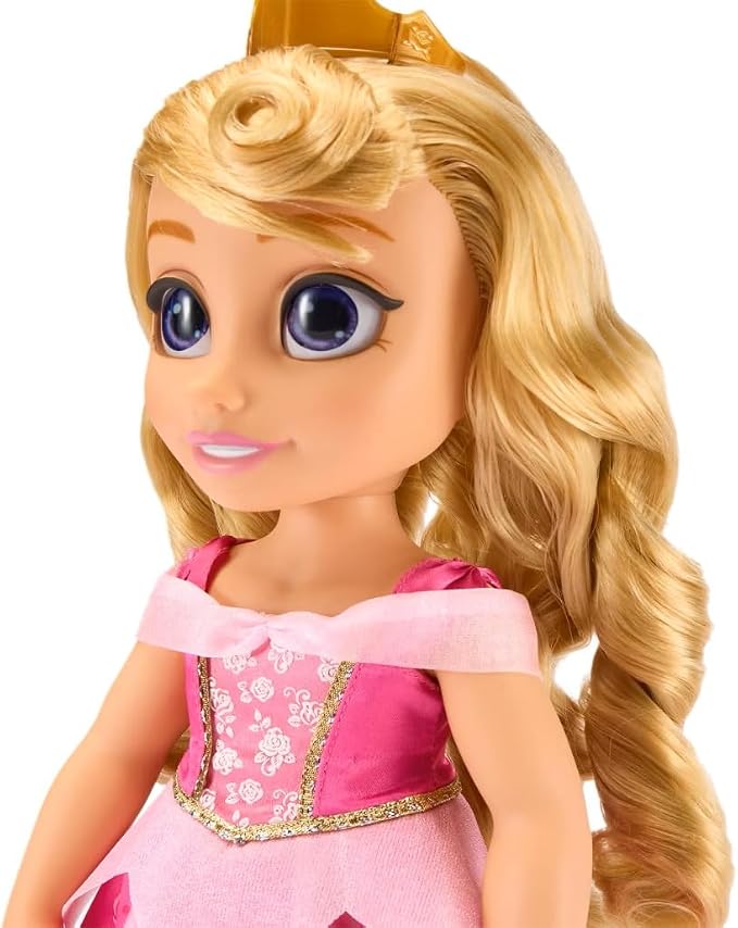 Disney Store Official Aurora Once Upon a Story Doll - Disney Princess Toys Featuring Reflective Eyes with 3D Pupil and Iris, Detailed Costume, Hair Comb & Shoes - Comes in Display Box - 16 Inches
